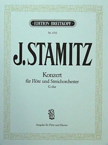 Stamitz,Johann. - Concerto for Flute and String Orchestra in G major. Edition for Flute and PIano.