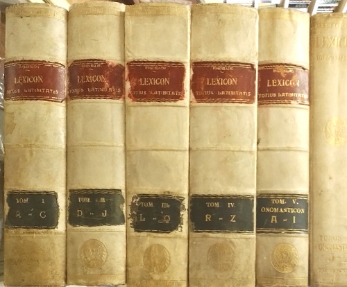 Forcellini,Egidio. - Totius latinitatis Lexicon opera et studio Aegidii Forcellini seminari patavini alumno emendatum et auctum nunc vero curantibus Francisco Corradini et Josepho Perin...