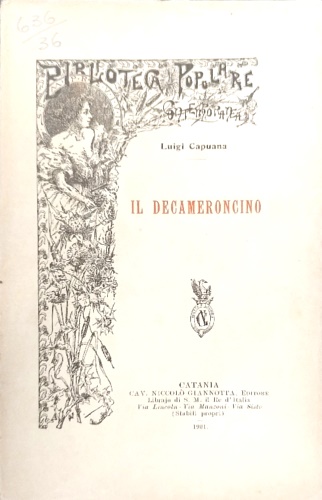 Capuana,Luigi. - Il decameroncino.