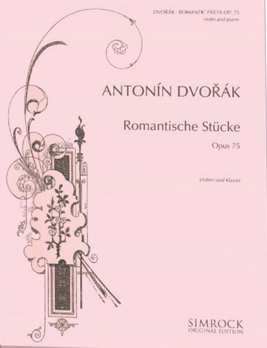 Dvorak,Antonin. - Romantische Stucke. Opus 75. Violine und Klavier.