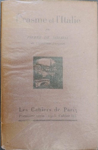 De Nolhac,Pierre. - Erasme et l Italie.