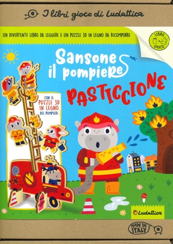 Nicoletta Costa. - Sansone il pompiere pasticcione. Ediz. a colori. Con puzzle in legno tridimensionale.