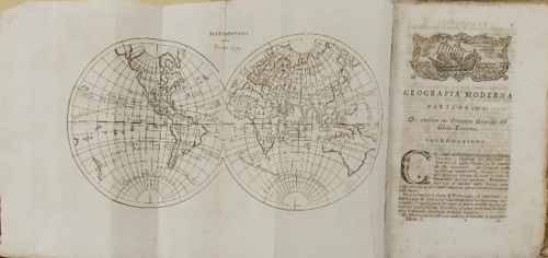 Opera tradotta dall'inglese dal signor Pat. Gordon - Grammatica geografica ovvero analisi breve, ed estratta dell'intero corpo della geografia moderna, che comprende con metodo nuovo, e particolare 1. Un esame generale del globo, preceduto da un compendio dei veri fondamenti della geografia, ridotti in definizioni, problemi, teoremi. 2. Un esame particolare del Globo . Il vol