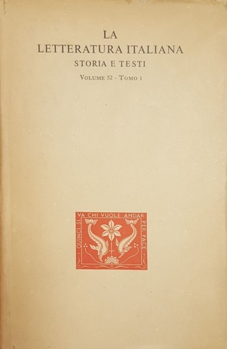 Leopardi,Giacomo. - Opere.Tomo I:Canti, Poesie varie, parapolimeni della Batracomiomachia, operette morali, pensieri, prose varie, appunti e ricordi