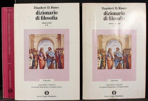 Runes,Dagobert D. - Dizionario di filosofia. Vol.I: A-K. Vol.II: L-Z.