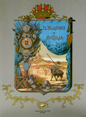 Palizzolo Gravina,Vincenzo (Barone di Ramione). - Il Blasone in Sicilia ossia raccolta araldica. Preziosa ristampa in carta avo