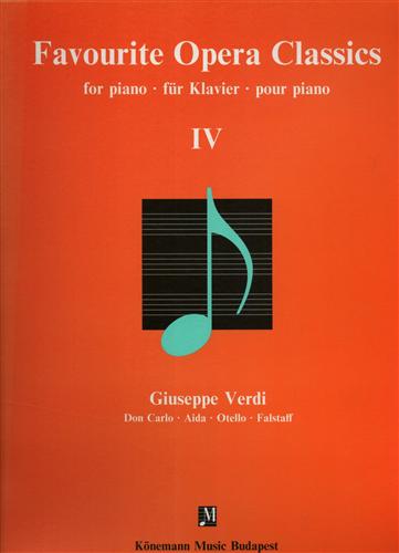 Verdi, Giuseppe. - K186. Don Carlo. Aida. Otello. Falstaff.