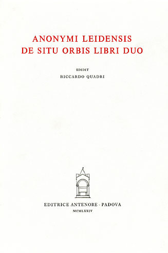 Anonymi Leidensis. - De situ orbis libri duo.