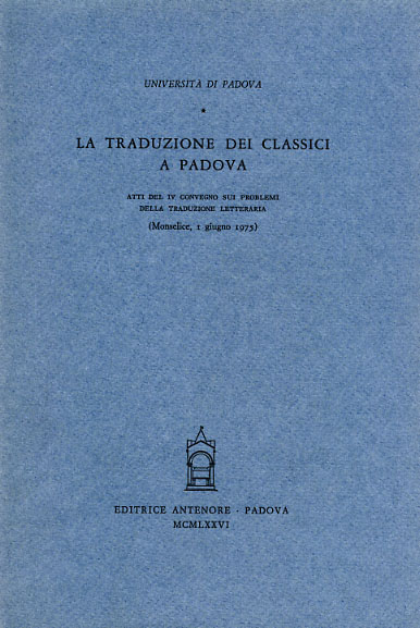 -- - La traduzione dei classici a Padova.