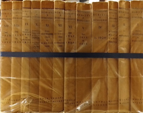 Mussolini,Benito. - Scritti e discorsi. Vol.I:Dall'intervento al fasci