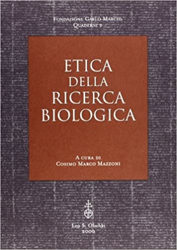 -- - Etica della ricerca biologica.