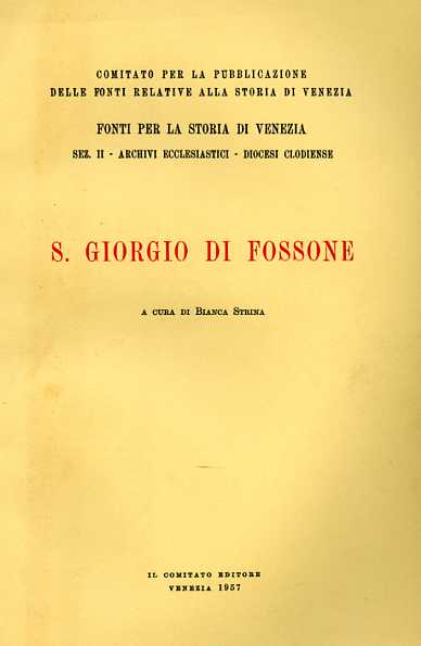 -- - San Giorgio di Fossone.
