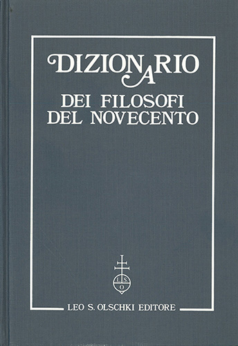 -- - Dizionario dei filosofi del Novecento.