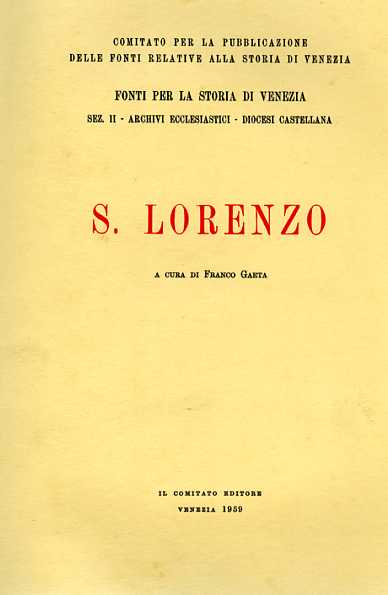 -- - S.Lorenzo. 853-1199.