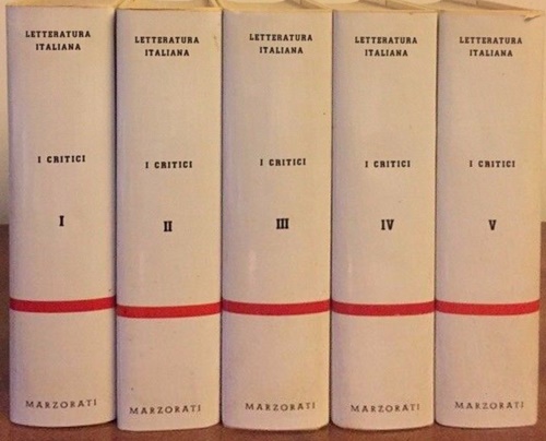 Anderlini,L.-Petronio,G.-Cecchi,E.ed altri. - Letteratura italiana. I critici. Storia monografica della critica moderna in Italia. Storia monografica della filol