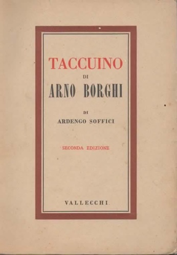 Soffici,Ardengo. - Taccuino di Arno Borghi.