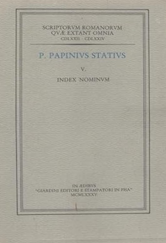 Papinius Statius,V. - Index Nominum.