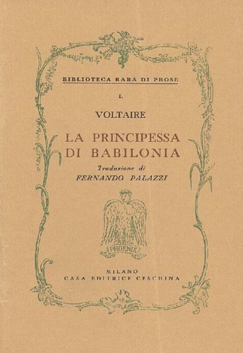 Voltaire. - La principessa di Babilonia.