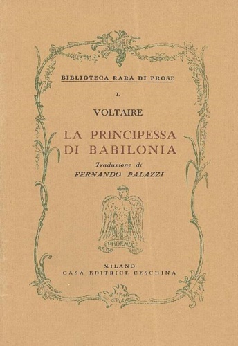 Voltaire. - La principessa di Babilonia.