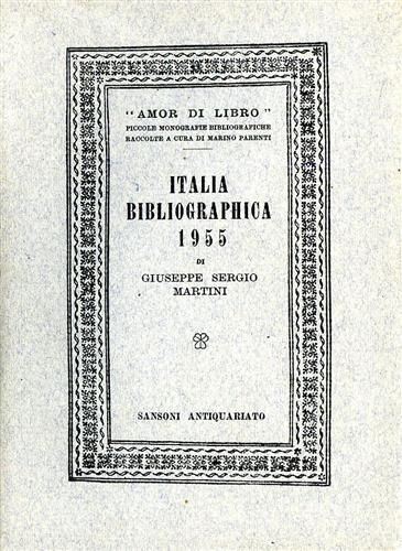 Edlmann,Bona. - Italia bibliographica. 1961. Repertorio delle opere di bibl