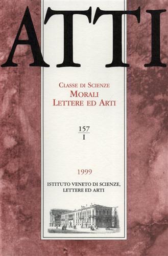 -- - Atti. Classe di Scienze Morali Lettere ed Arti. N.157, I. Dall'indice: Jean-Franois Rod