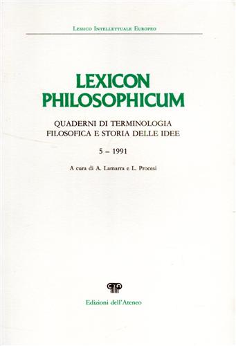 -- - Lexicon philosophicum. N.5, 1991.