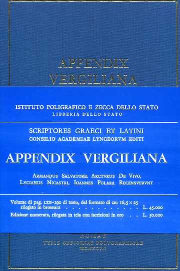 -- - Appendix Vergiliana.