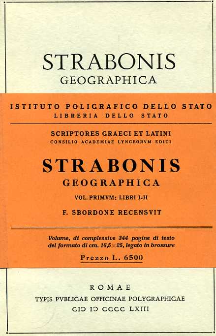 Strabonis. - Geographica. Vol.I: libri I-II.