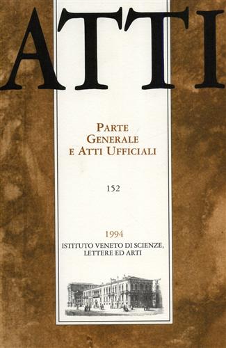 -- - Atti. Parte Generale e Atti Ufficiali. N.152.