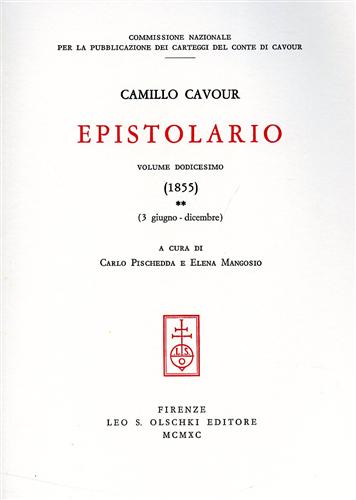 Cavour,Camillo. - Epistolario. vol.XII (1855).