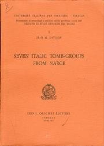Davison,Jean M. - Seven Italic tomb-groups from Narce.