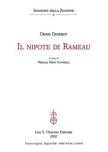 Diderot,Denis . - Il Nipote di Rameau.