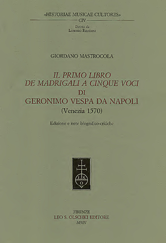 9788822254092-Il primo libro dei madrigali a cinque voci di Geronimo Vespa da Napoli (Venezia