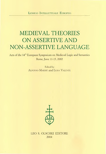 9788822253774-Medieval Theories on Assertive and Non-Assertive Language. Acts of the 14th Euro