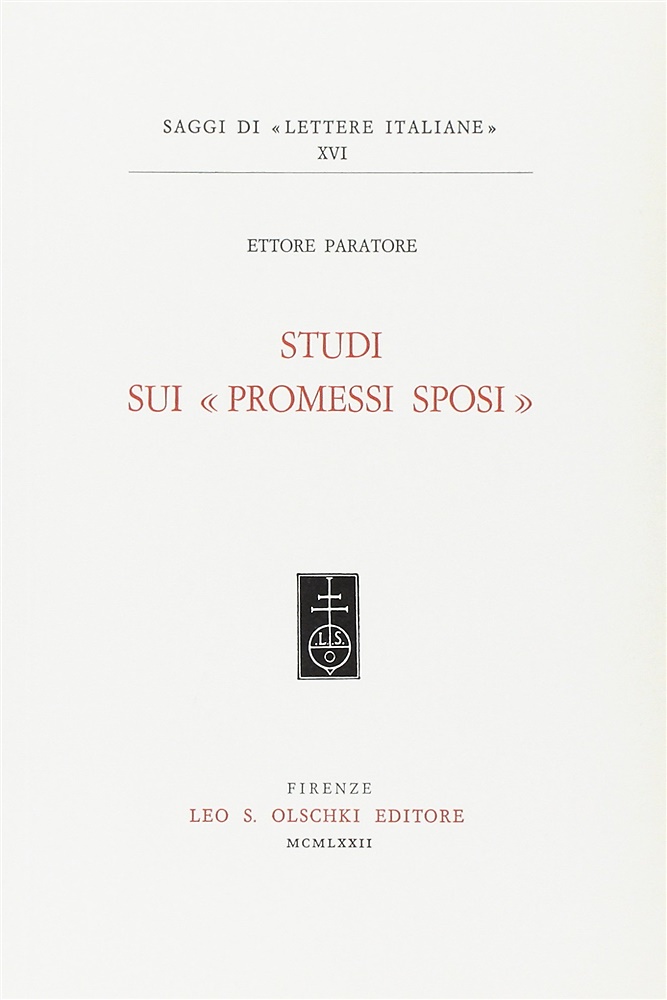 9788822219336-Studi sui «Promessi Sposi».