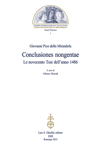 9788822243058-«Conclusiones nongentae». Le novecento tesi dell'anno 1486.