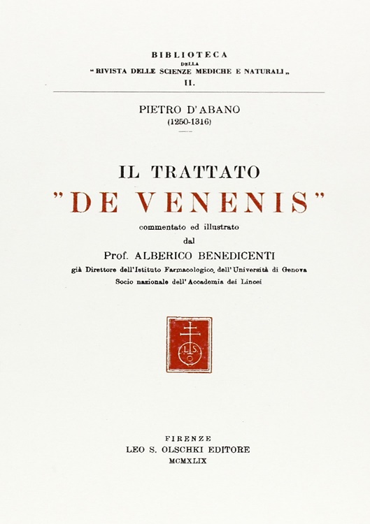 9788822219657-Il trattato De venenis,