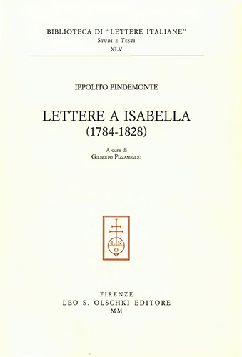 9788822249425-Lettere a Isabella (1784-1828).