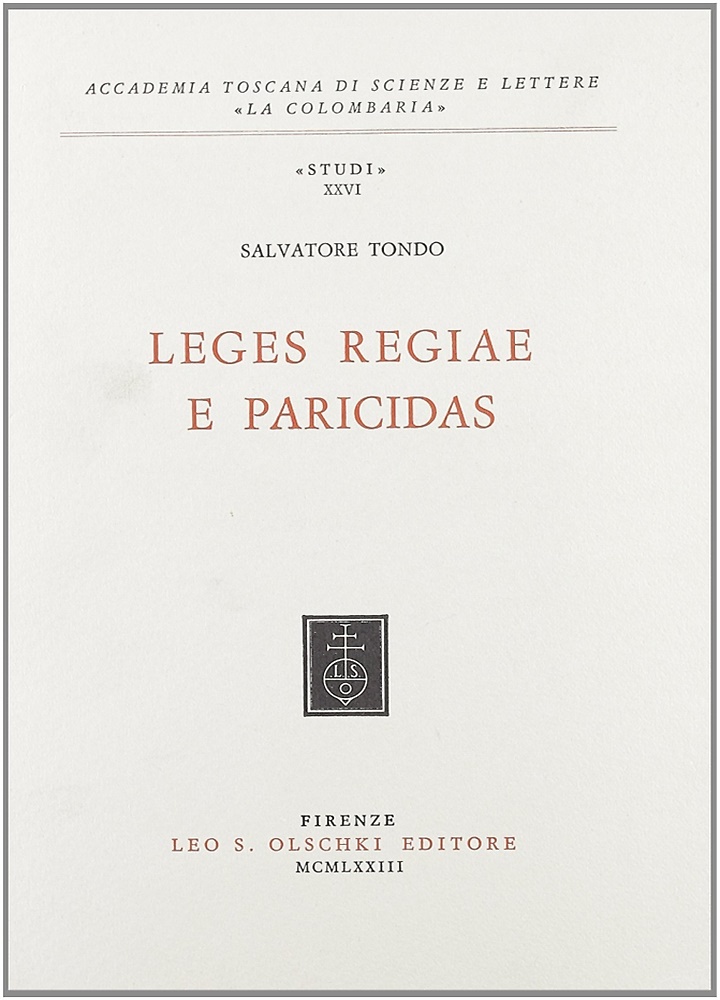9788822221520-Leges regiae e paricidas.
