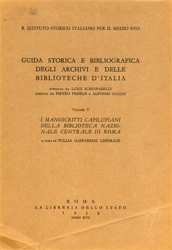 I Manoscritti Capilupiani della Biblioteca Nazionale Centrale di Roma.