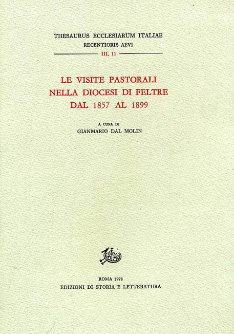 9788863720129-Le Visite Pastorali nella Diocesi di Feltre dal 1857 al 1899.
