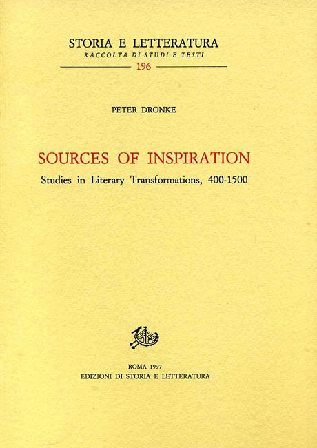 9788890013836-Sources of Inspiration. Studies in Literary transformations, 400-1500.