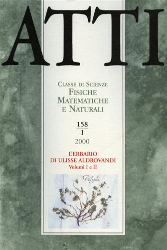 Atti. Classe di Scienze Fisiche, Matematiche e Naturali. N.158. fascicolo I. L'E