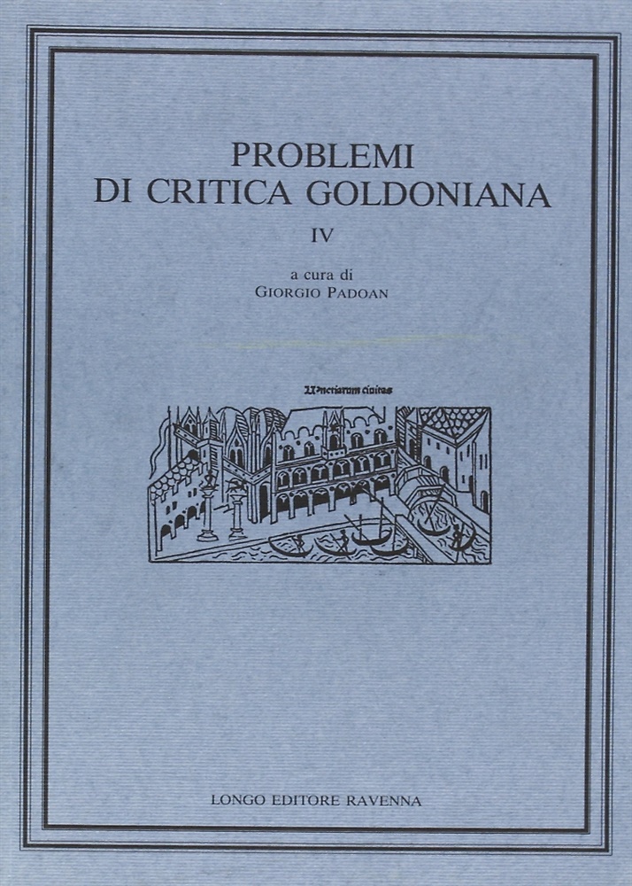 9788880631187-Problemi di critica goldoniana. Vol. 4.