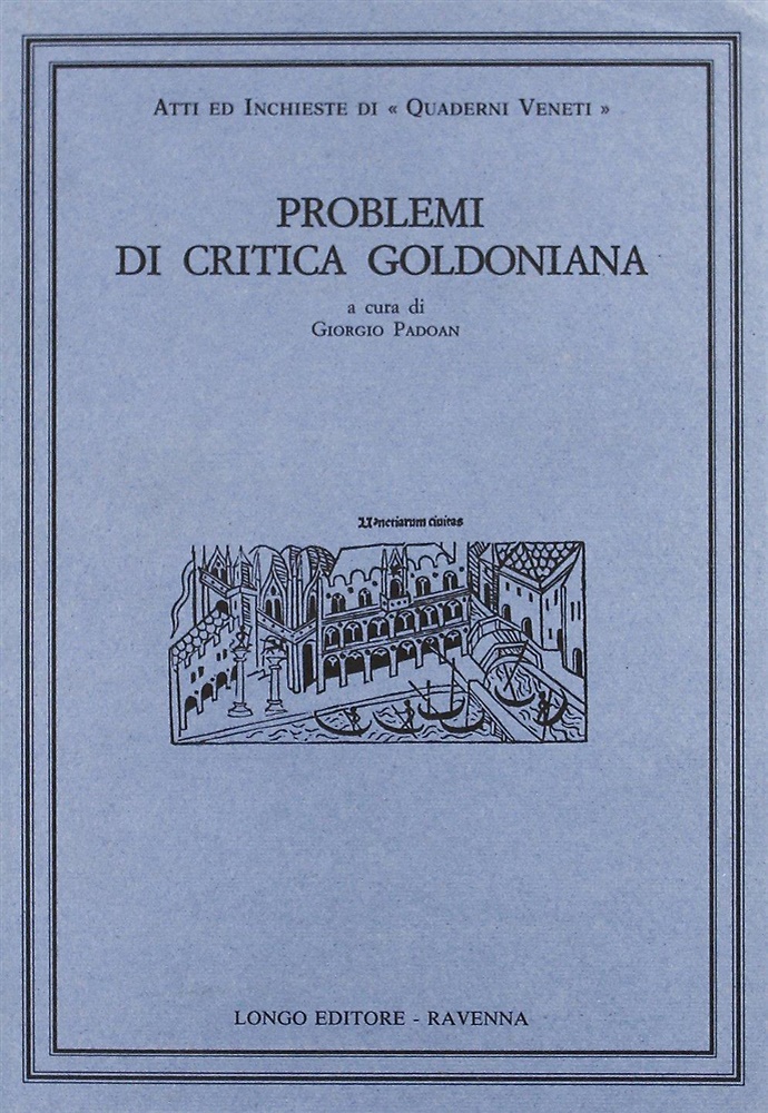 9788880630067-Problemi di critica goldoniana. III.