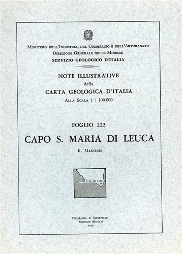 Note illustrative della Carta Geologica d'Italia F°223. Capo Santa Maria di Leuc