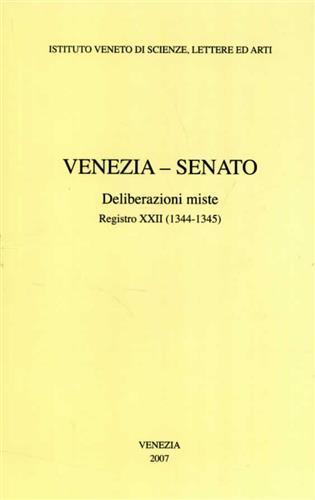 9788888143767-Venezia. Senato, Deliberazioni miste. Registro XXII (1344-1345). Vol.IX