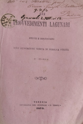 Dei provvedimenti lagunari.