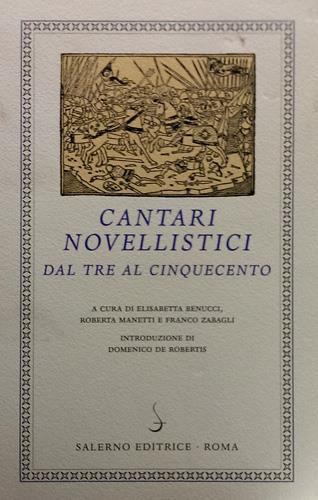 9788884023841-Cantari novellistici dal Tre al Cinquecento.