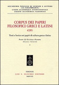9788822257918-Corpus dei papiri filosofici greci e latini. Testi e lessico nei papiri di cultu